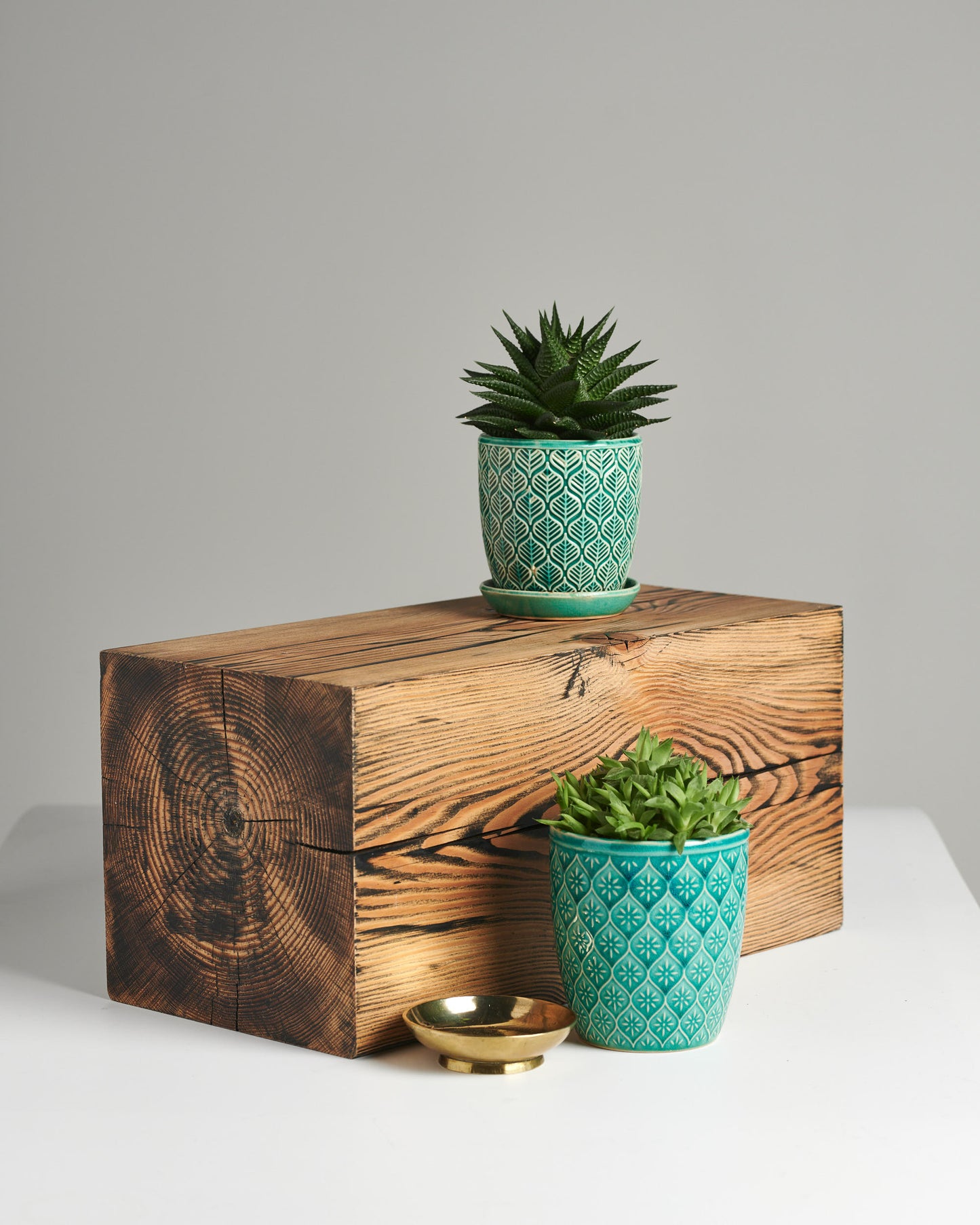 Minimalist End Table Wood Block